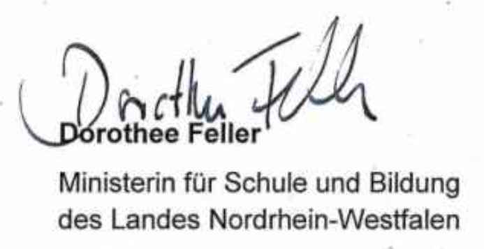 Dorothee Feller Unterschrift